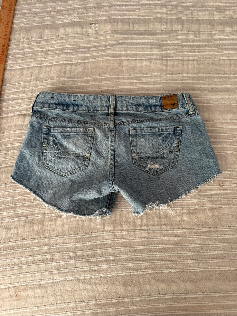 American Eagle Outfitters Light Wash Denim Cutoff Shorts